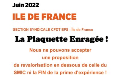 La Plaquette Enragée IDF juin 2022