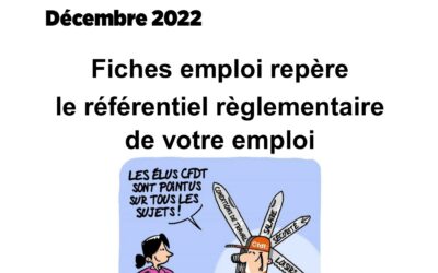 Fiches emploi repère – le référentiel règlementaire de votre emploi