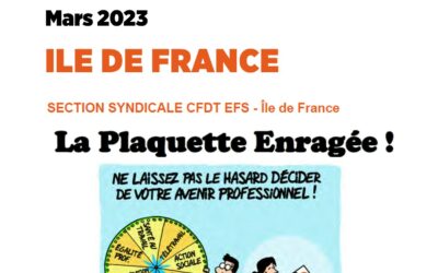 La Plaquette Enragée IDF mars 2023