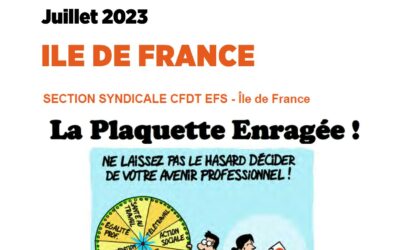 La Plaquette Enragée IDF juillet 2023