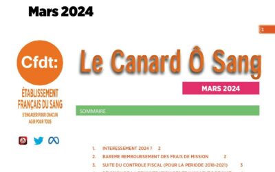 LE CANARD Ô SANG mars 2024