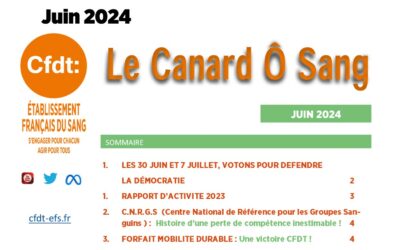LE CANARD Ô SANG juin 2024