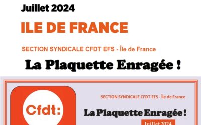 La Plaquette Enragée IDF juillet 2024