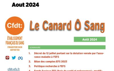 LE CANARD Ô SANG aout 2024