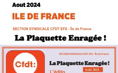 La Plaquette Enragée IDF aout 2024