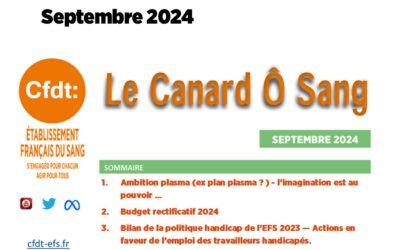 LE CANARD Ô SANG septembre 2024